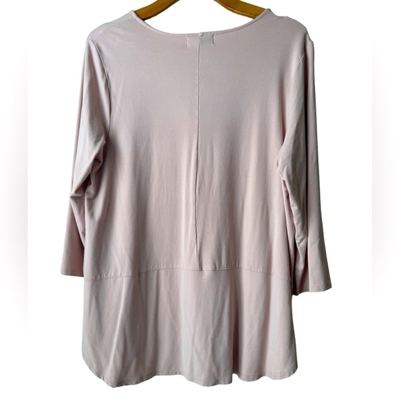 Liz Claiborne Women’s Cotton Spandex Pink Top Size XL - Picture 2 of 4